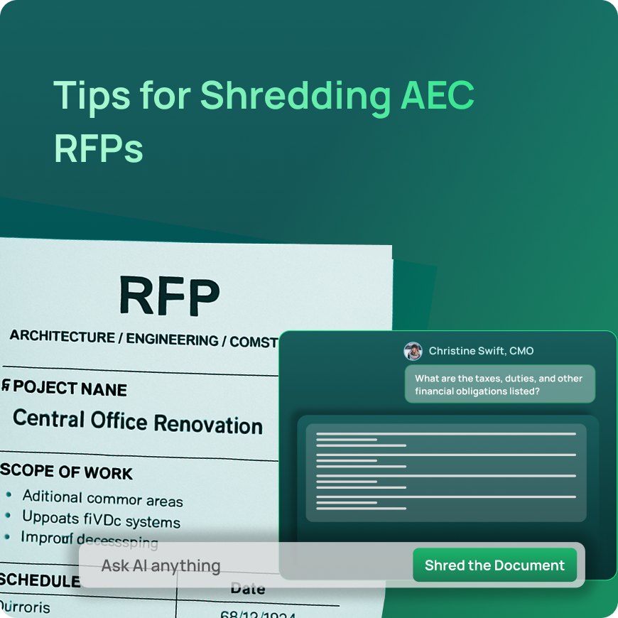 Tips for Shredding AEC RFPs Quickly and Accurately