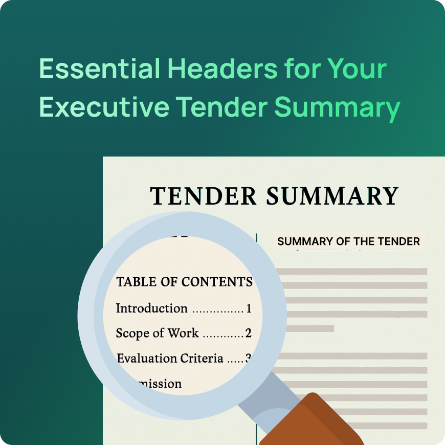 Essential Headers for Your Executive Tender Summary