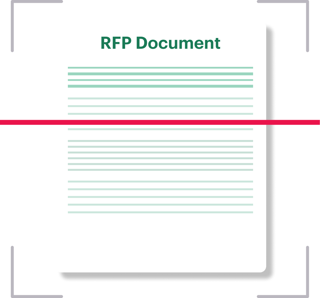 RFP Document being analyzed by AI