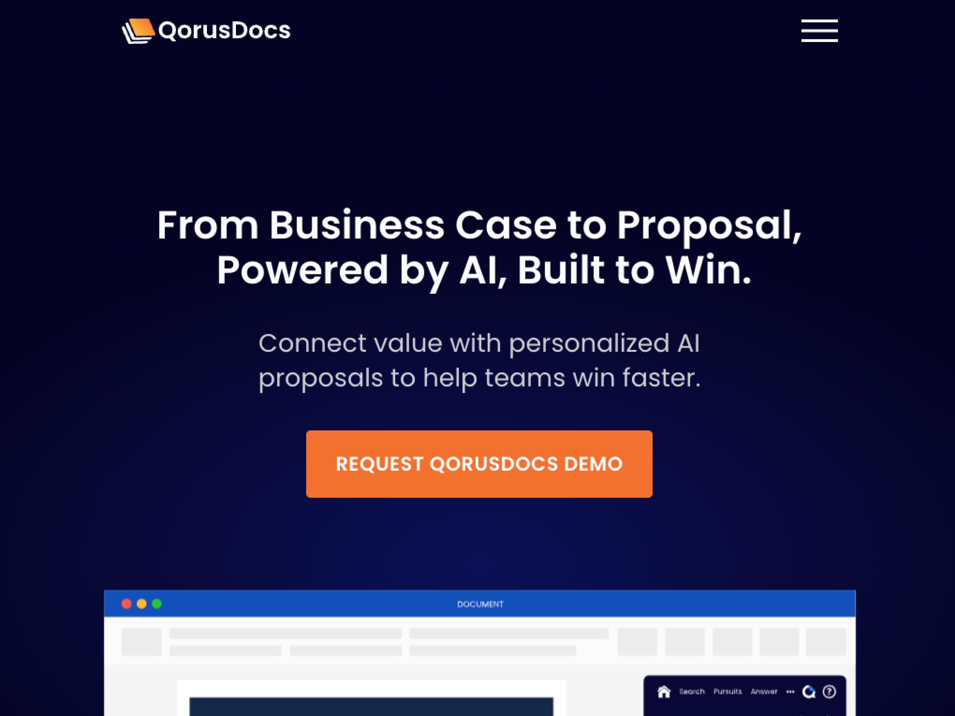 QorusDocs AI Proposal Platform